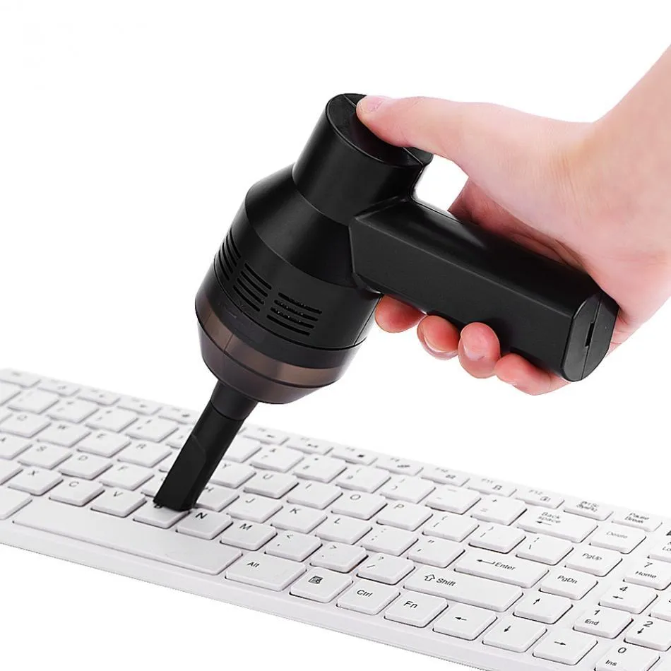 Draagbare Mini Handheld Oplaadbare toetsenbord Stofzuiger voor Laptop Desktop PC-toetsenbordstof Collector Clean Kit 4