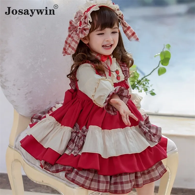 Enfants robe pour filles bébé automne à manches longues Navidad mariage robe de bal ita princesse fête Vestidos 220422