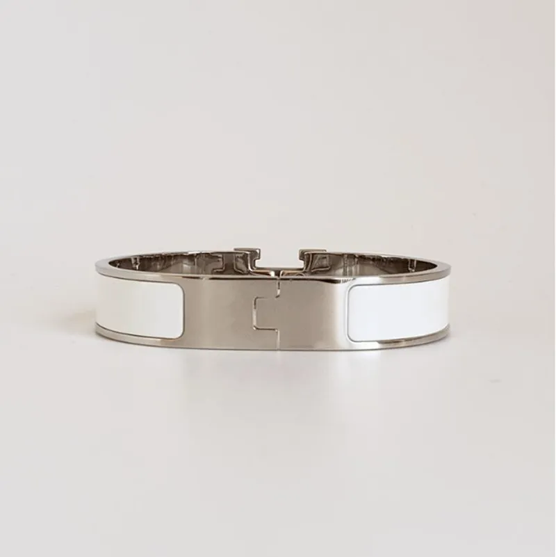 Högkvalitativ designer design armband rostfritt stål silver spänne armband mode smycken män och kvinnor armband original sammet väska