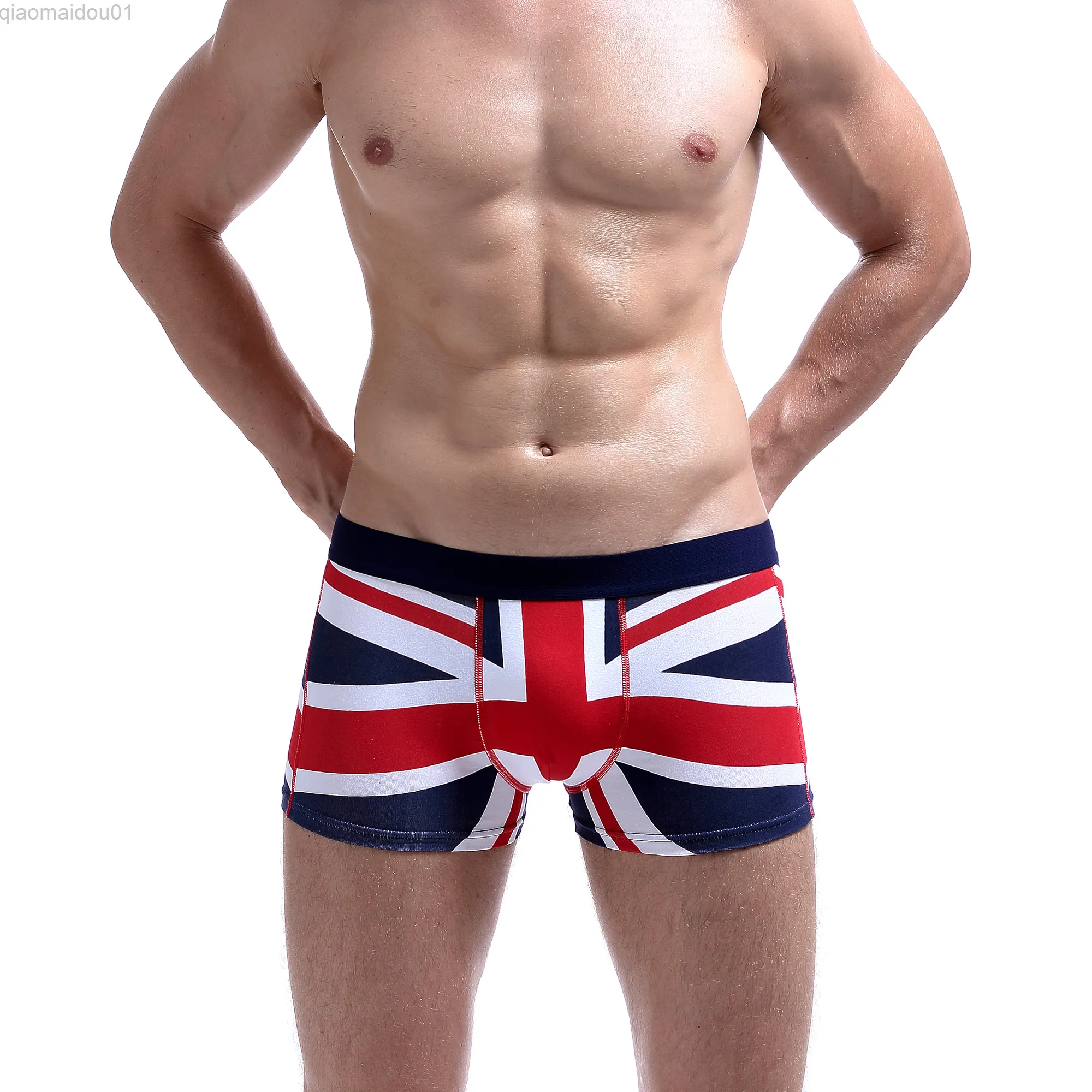 Seobean Mens UK Vlag Katoenen Ondergoed Boxers Man trimates Boxer Britse Stijl Heren Pajama Shorts Jockstrap Lingerie Homme L220809