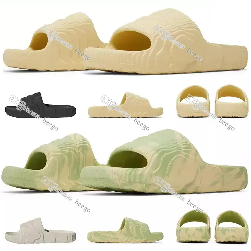 adilette 22 sliders Slippers Slides designer sandals men women mens womens Grey Desert Sand Magic Lime luxury shoes pantoufle flip flops platform Scuffs sandales