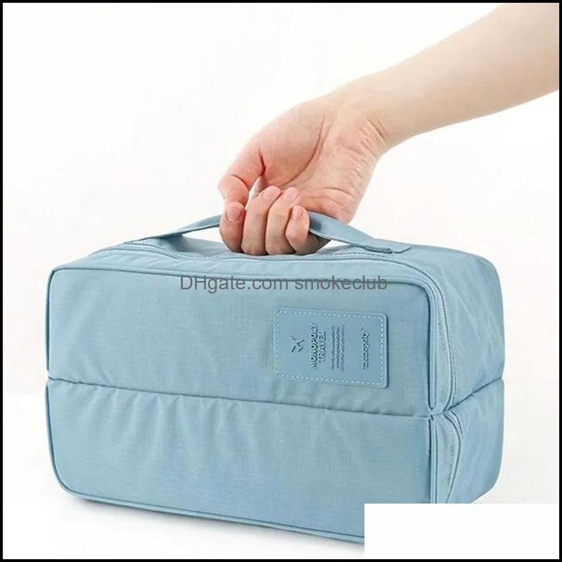 Storage Drawers Multifunction Portable 2 Pockets Socks Underwear Bag For Travel