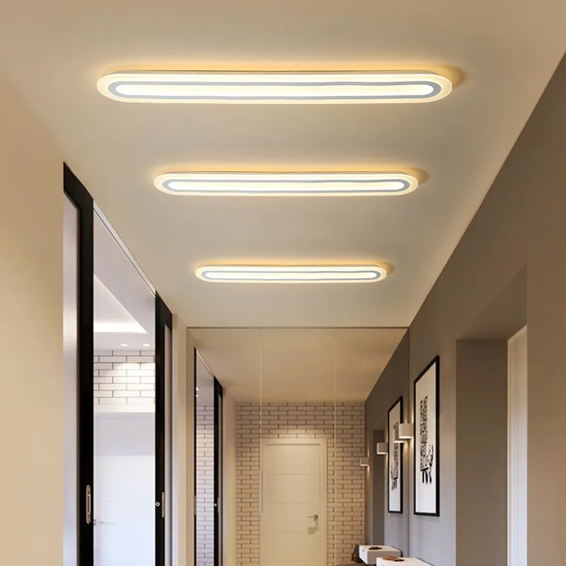 Aisle Corridor Lamp European Ceiling Lights Modern Minimalist Rectangular Led Lamps Cloakroom Entrance Balcony Light For Study