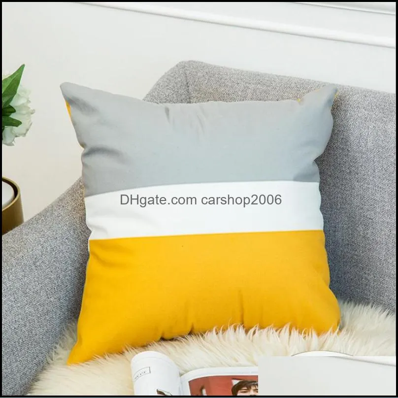 cushion covers geometric printed pillow case velvet couch cushion covers decorative sofa cushions home decor yellow grey 16 dsl-yw1503