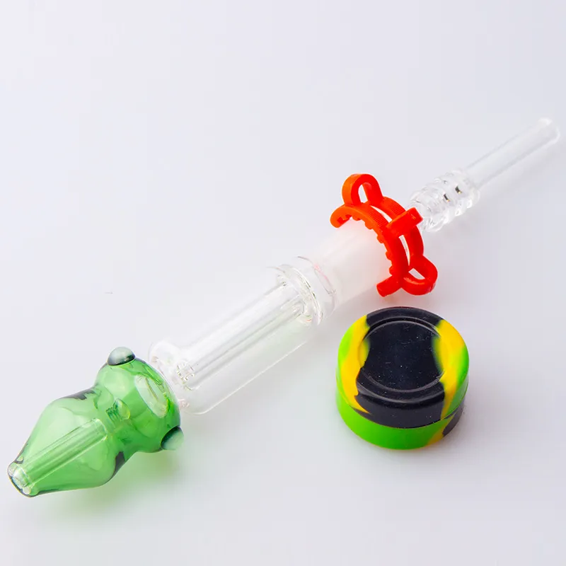 Vaping_Dream NC022 Glass Water Bong Smoking Pipes 10mm 14mmセラミックチップクォーツバンガーネイルクリップカラーマウスダブリグパイプ