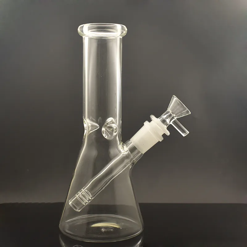 8inch Glass Beaker Bong Hitman Heady Smoking Water Bong Colored Two Funcation Bongs Hookah with 14.5mm Downstem Oil burner pipe dhl free