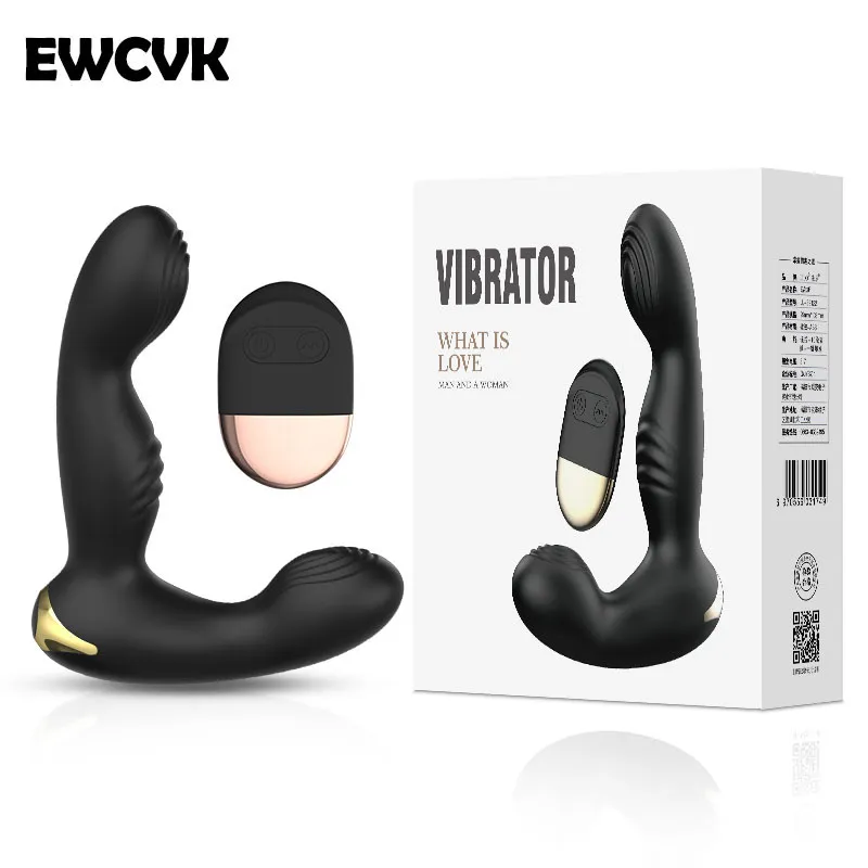 Dunkande manlig prostata massager anal rumpa plug vibratorer för män onani fjärrkontroll dildo vibrator sexiga leksaker kvinna