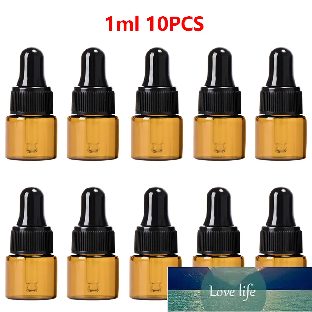 Mini formato 1/5 ml ambra riutilizzabile contagocce vuoto olio essenziale bottiglia di vetro contenitore per profumo casa vita da viaggio portatile