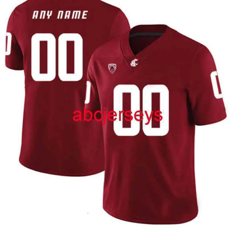 Mit Stitched Custom Washington State Cougars Jersey Add any name number 3 Styles Men Women Youth Football Jersey XS-6XL