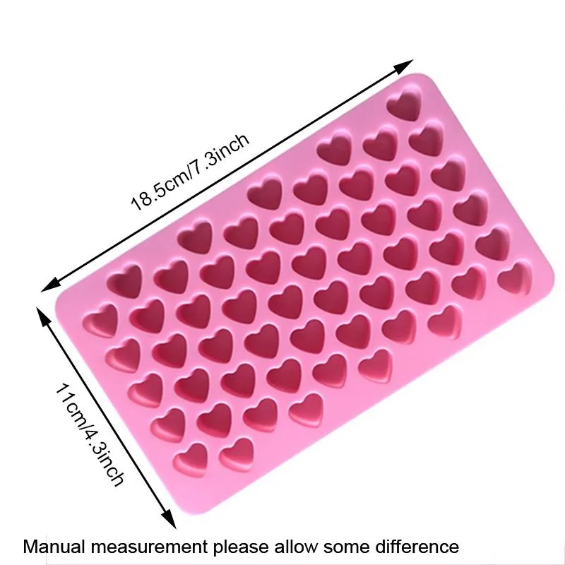 Heart Cake Mold Silicone Ice Cube Tray DIY Chocolate Fondant Mould Maker 3D Pastry Jelly  Baking Cake Decoration Tools Heat Resistant Oven HY0351