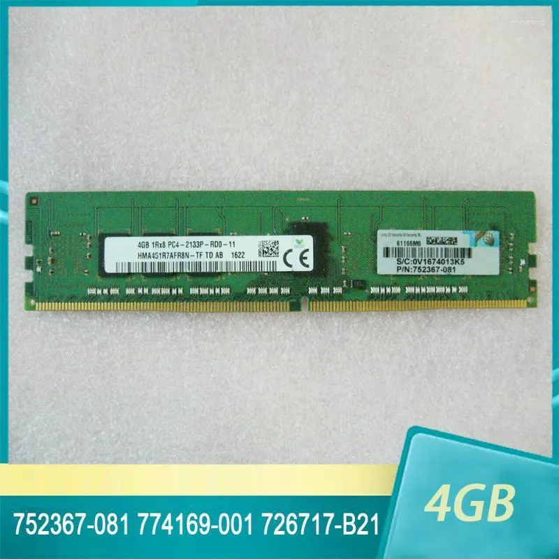 RAMS لـ 752367-081 774169-001 726717-B21 4GB DDR4 2133 PC4-2133P REG Server Memory عالية الجودة Shiprams Ramsrams