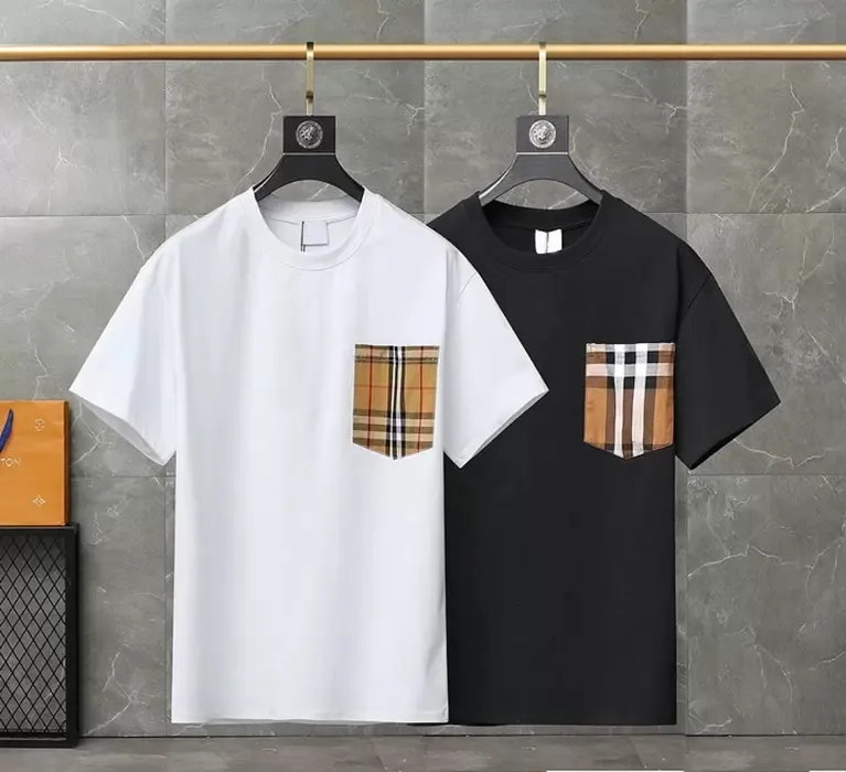 새로운 남성 스타일리스트 t 셔츠 남성 의류 3D 여름 tshirt 여성 짧은 소매 럭셔리 포켓 squaresdesigner 의류 레이디 캐주얼 teeM-3XL