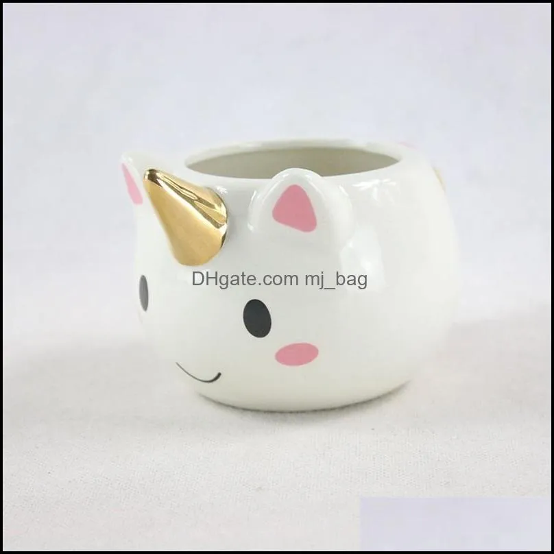 3D Ceramic Coffee Cup Drinkware Heat Resisting Creative Design Lovely Horse Mug Girl Birthday Gift