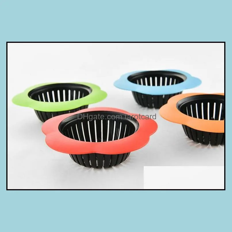 Flower Shaped Silicone Kitchen Sink Strainer Shower Sink Drains Cover sink colander Sewer Hair Filter Kitchen Accessories