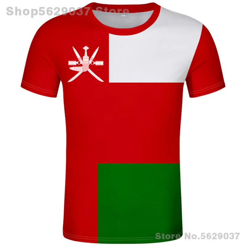 Umman T Shirt DIY Ücretsiz Özel İsim Numarası Omn T-Shirt Nation Flag Om Islam Arap Sultanatı Umman Ülke Arap PO Kıyafetleri 220609