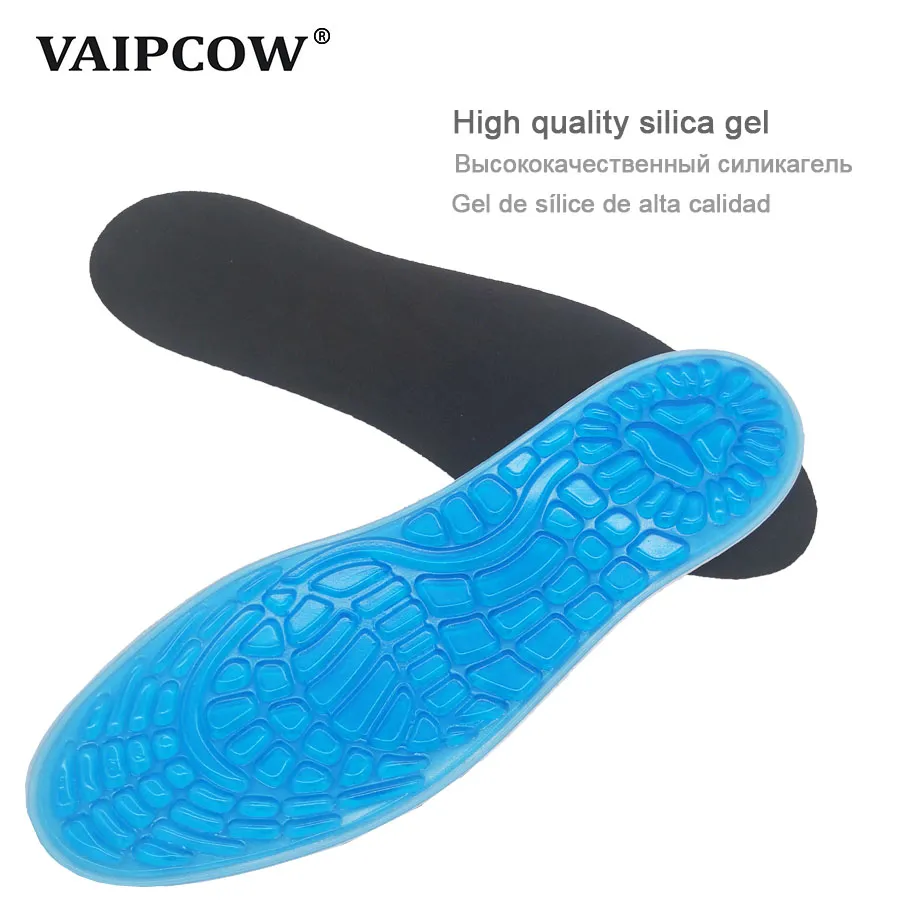 Silicone Palmilhas Massaging Sport Shoe Pads Orthotic Arch Sport Sapata Cuidado Cuidado Alta Qualidade Absorção de Choque Insoles Gel