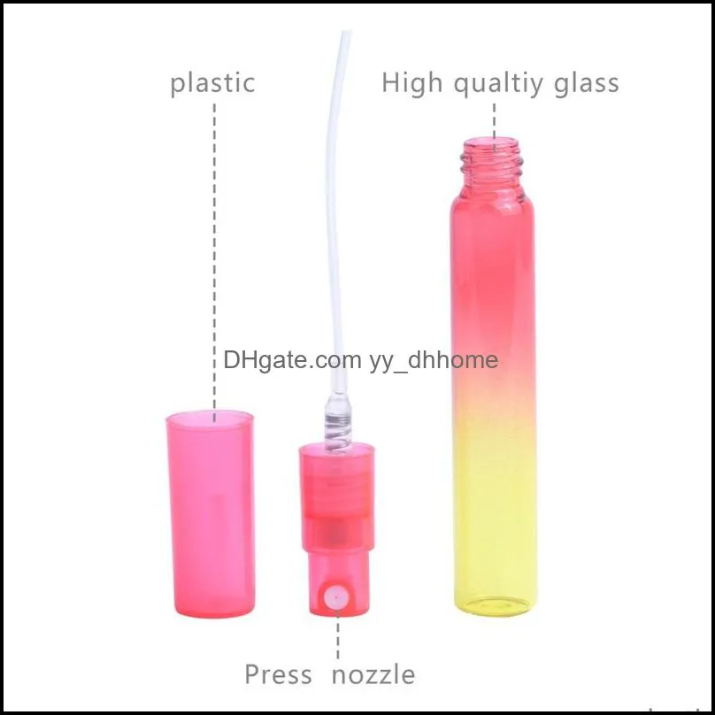 8ml glass spray perfume bottle travel refillable empty cosmetic container perfume bottle atomizer mini refillable bottles vt0699