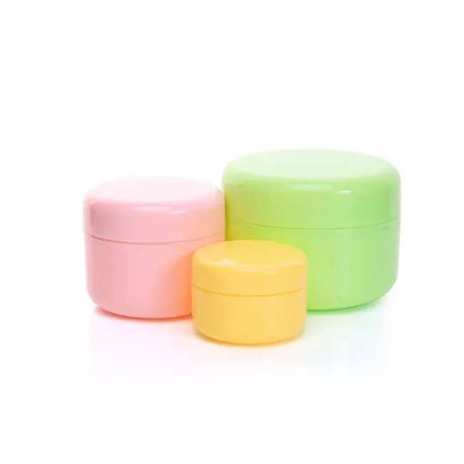 Läppbalsam container påfyllningsbara provflaskor 20g/50g/100g tom makeup burk potten resor ansikte grädde lotion kosmetisk behållare
