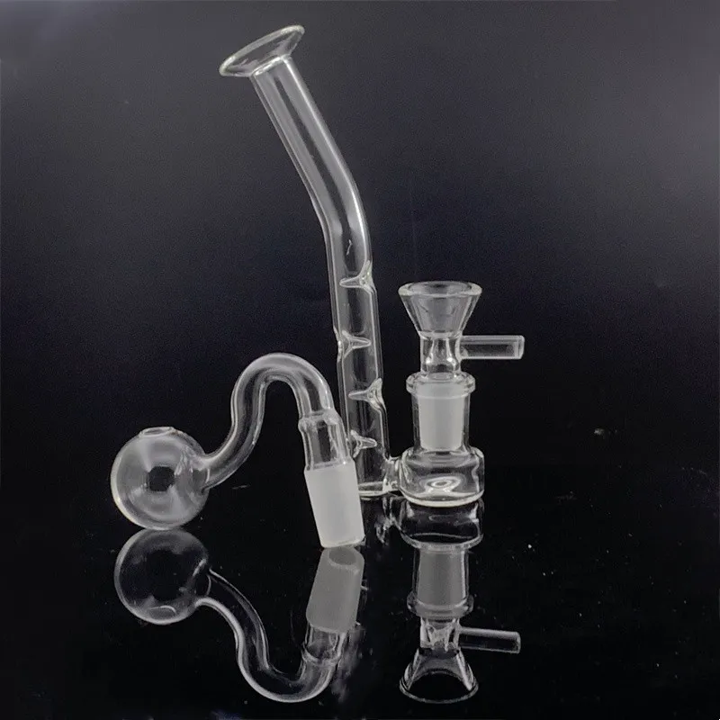 14mm Female Glass Adapter Bongs J Hook Mouthpiece Ash Catcher Hookahs