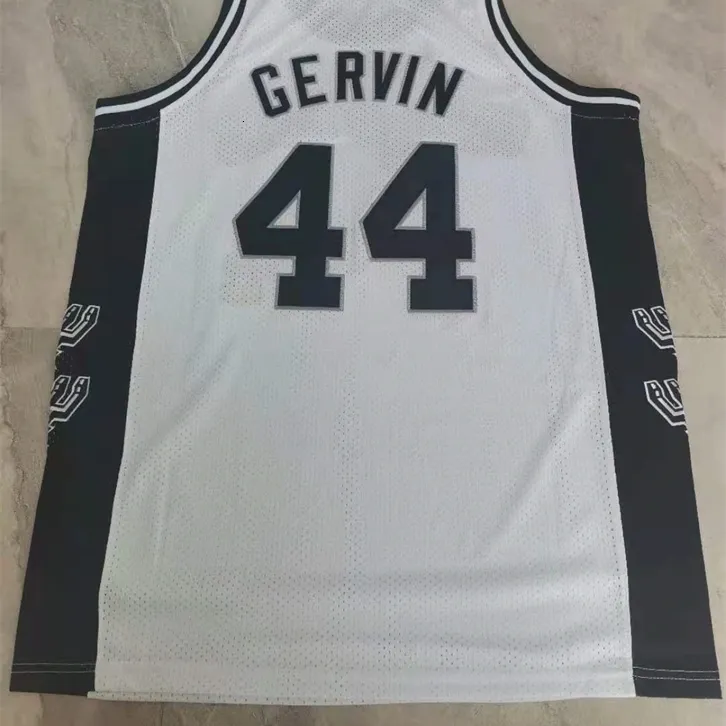 Chen37 Rare Basketball Jersey Men Men Youth Women Vintage 1982年頃ジョージGervin 44 White Size S-5XLカスタム任意の名前または番号