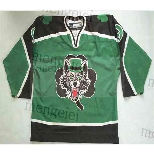 Nik1 Custom 2020 Chicago Wolves Hockey Jersey Embroidery Stitched ...