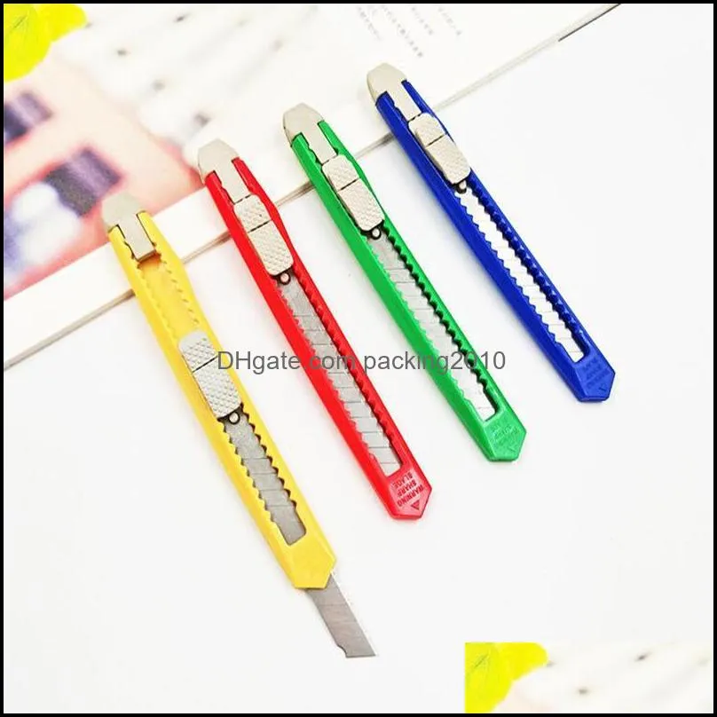 creative metal utility knife push-pull cutting paper knifes envelope cut tool with blade pae11189