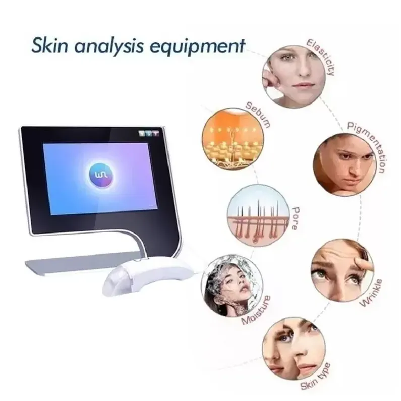 Facial Skin Analyzer Machine Digital Moisture Detector With 15" Inch Touch Screen For Salon Spa Home