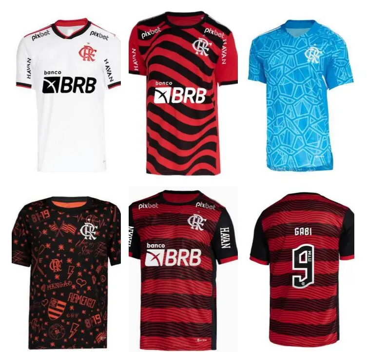 Flamengo Soccer Jerseys 2022 2023 David Luiz DIEGO E.RIBEIRO GABI DE ...