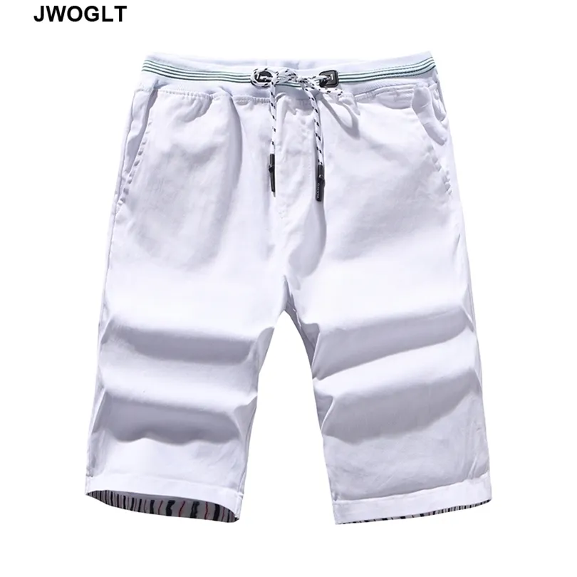 Summer Casual Shorts Fashion Drawstring Waist Korean Style Man Short Joggers Knee Length Bermuda Shorts 4XL 5XL 210412