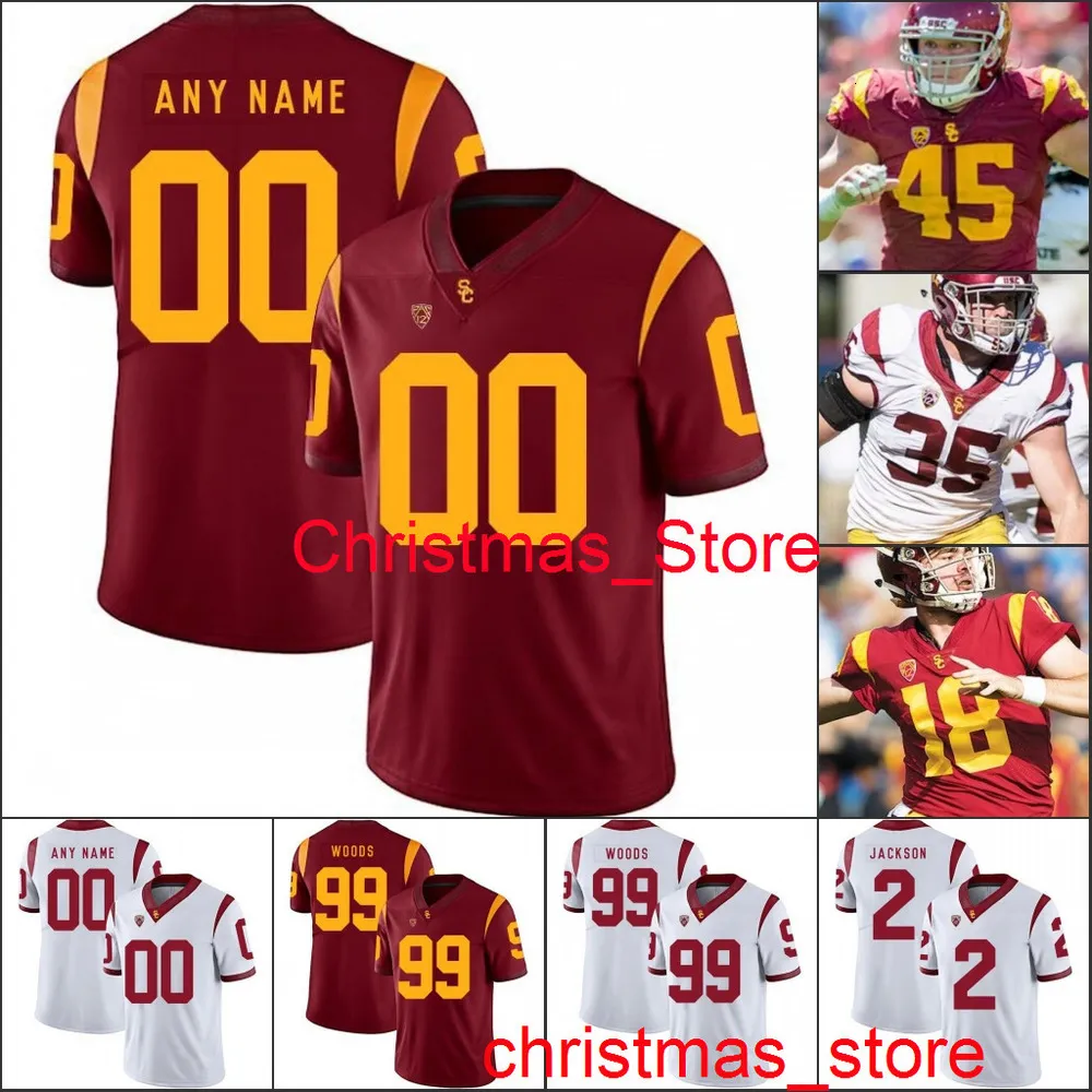 USC Trojans Football Stitched Jersey personalizado cualquier nombre Número 78 Jay Tufele 21 Tyler Vaughns 2 Devon Williams John Houston Jr.