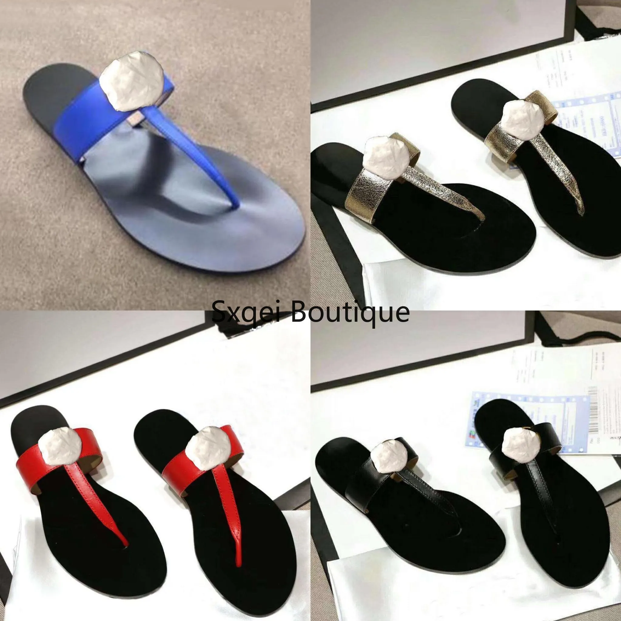 2022 Slippers for Women Designer Gear Non-Slip Bottom Sheepskin Ladies Flip-flops Luxury Fashion Summer Outdoor Leather Sandals Casual Beach Women's Shoes