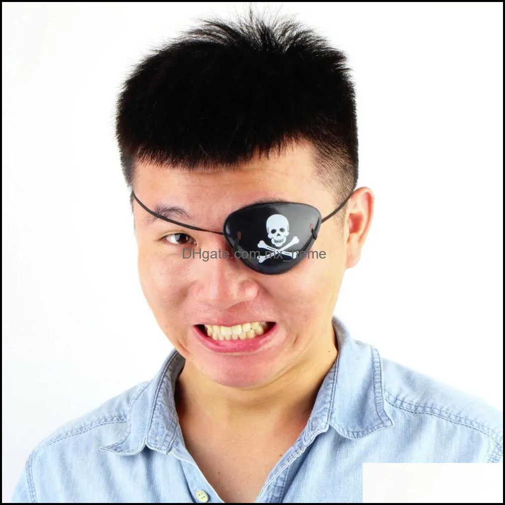 Pirate Eye Patch Skull Crossbone Halloween Party Favor Bag Costume Kids Toy