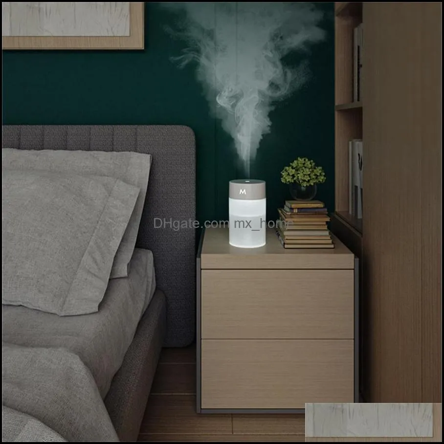 Other Household Sundries 260ML Air Humidifier Ultrasonic Mini Aromatherapy Diffuser Portable Sprayer USB Essential Oil Atomizer LED Lamp for Home