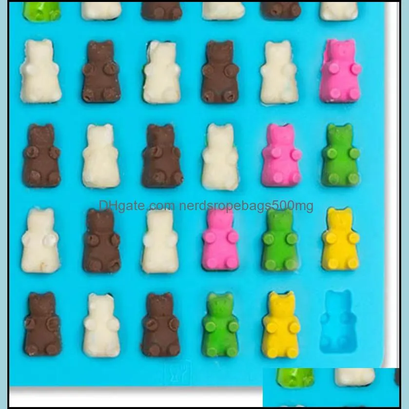 Silicone Gummy Bear Candy Molds Chocolate Gummy Molds with 1 Droppers Nonstick Food Grade Silicone MY-inf0492 112 S2