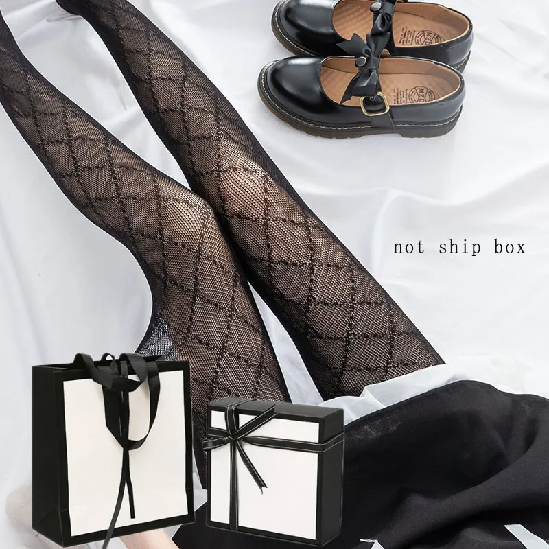 Calze classiche da donna Calzini con motivo a lettere alla moda In calze calde Leggings da donna sexy Collant di alta qualità