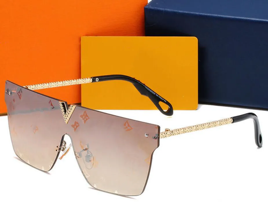 Miroir Frame Men Mode Lunettes de soleil Ljia Lunettes de soleil Designer Square femme Homme d'emballage d'emballage d'emballage d'emballage