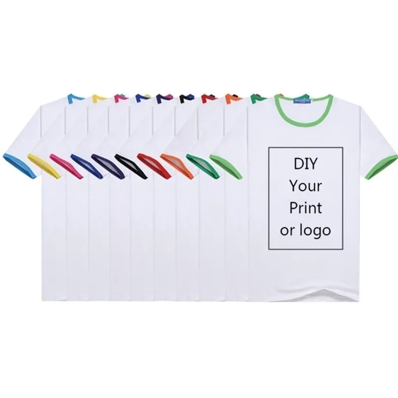 طباعة مخصصة T Shirt Mens DIY مثل P O أو TOP WHITE TEES Womens و Kid S Clothes Modal T Shirt Size S 4XL 220615