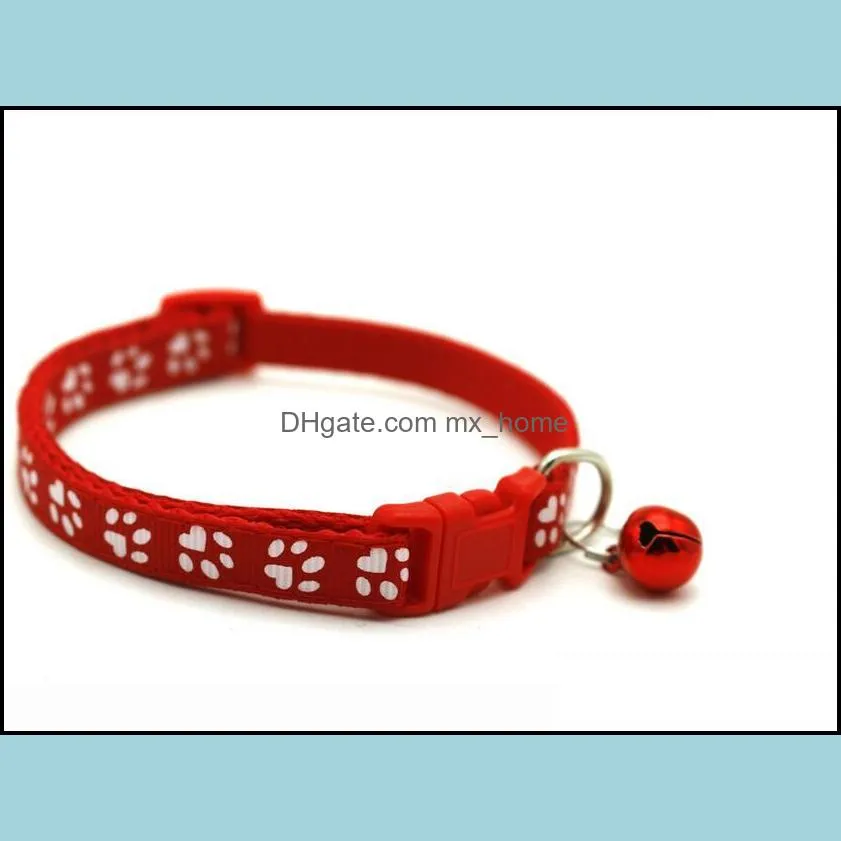 Easy Wear Cat Dog Collar With Bell Adjustable Buckle Dog Collar Cat Puppy Pet Supplies Cat Dog Accessories Small Free SHip