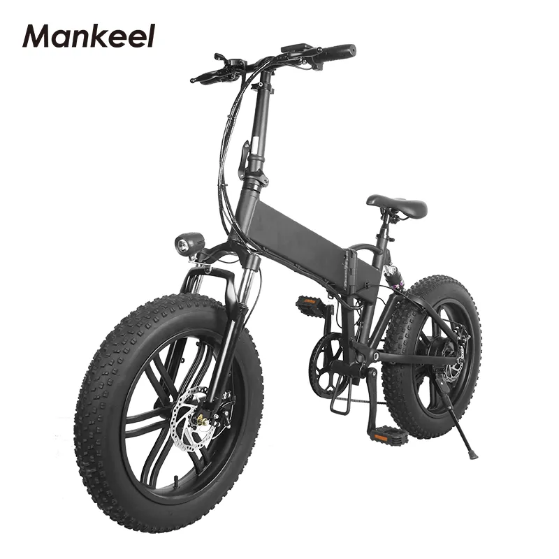 Mankeel MK011 قابلة للطي الدراجة الكهربائية سكوتر ذكي 20 بوصة إطارات ثنائية القرص المكابح 7 سرعات 10AH بطارية 40-50 كم.