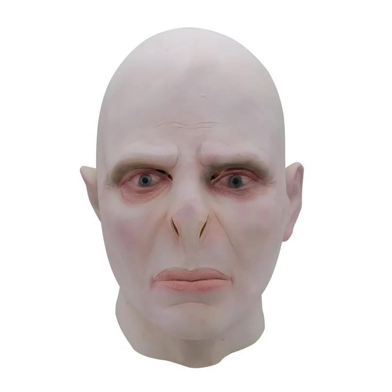 The Dark Lord Voldemort Cosplay Masque LaTex okropny przerażający Sorterzer Halloween Mask Costume Prop 220705