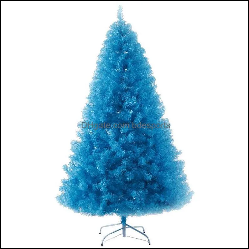 Christmas Decorations 210cm Tree Blue Artificial Merry For Home