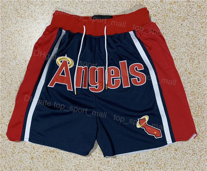 Men s Baseball Shorts Polyester Zipper Pockets Sport Running Sweatpants Hip Pop Stitched Navy Blue