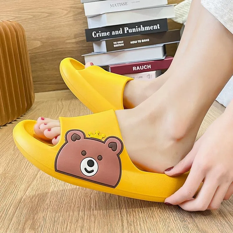 Slippers Vrouwen Huis Vloer Mannen Thuis Schoenen EVA Cartoon antislip Indoor Slides Paar Zomer Deodorant Strand Vrouwelijke ShoesSlippers