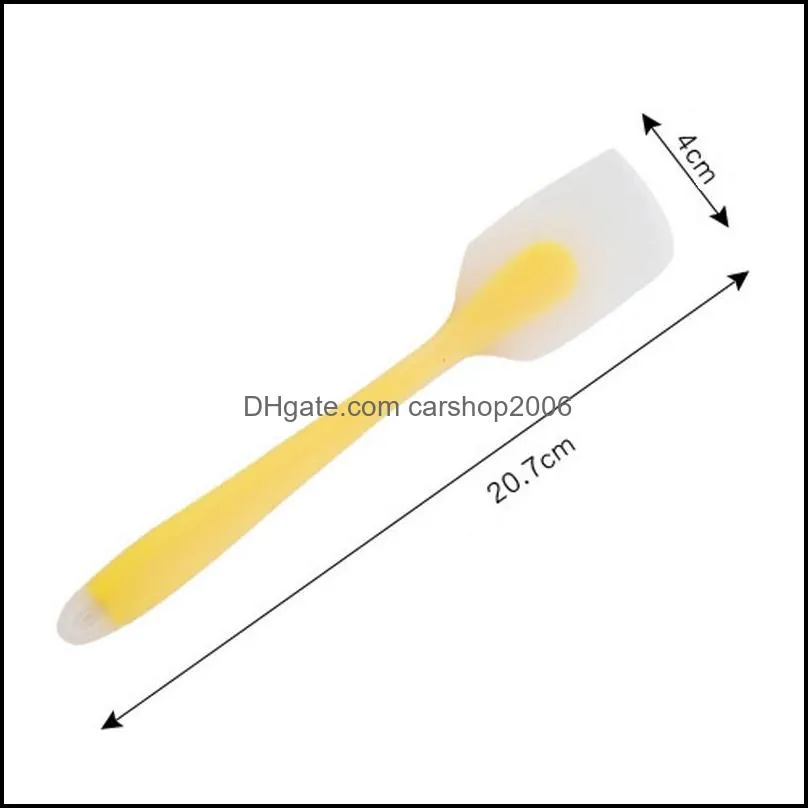 silicone scraper batter spatula non-stick rubber cake spatula for cooking baking heat resistant safe cake tools 100% food grade dbc