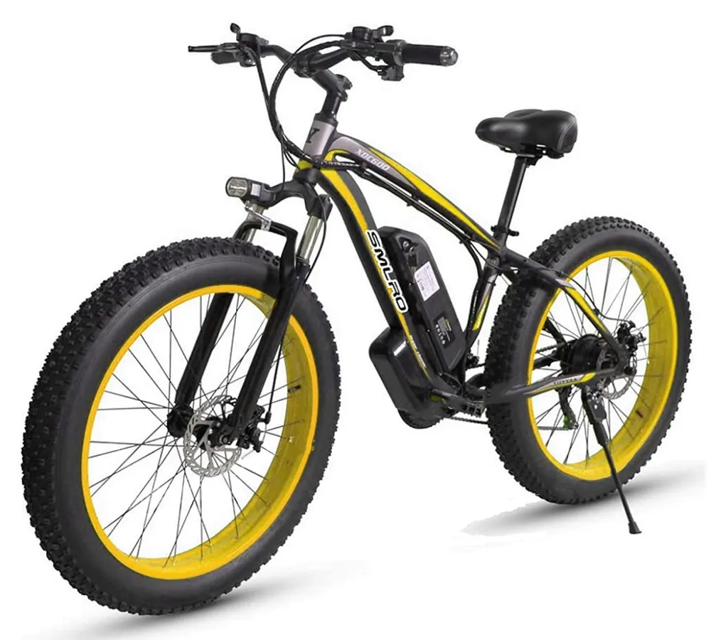 Smlro XDC600 Elcykel 4.0Fat däck 21 Hastigheter 26 Inch 48V 500W Elcykel SHIMANO speed Beach E-Bike För Vuxen