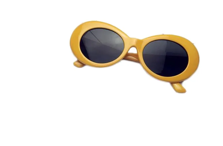النهب نظارات Nirvana Kurt Coban النظارات الغريبة النظارات الشمسية الكلاسيكية خمر الرجعية البيضاوي الأزياء سوبر ستار نمط فاسق روك glasse YS222