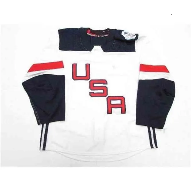 CEUF 2020 Drużyna USA #van Riemsdyk Joe Pavelski Hockey Jersey Haft Itditched Dowolne numer i koszulki nazwy