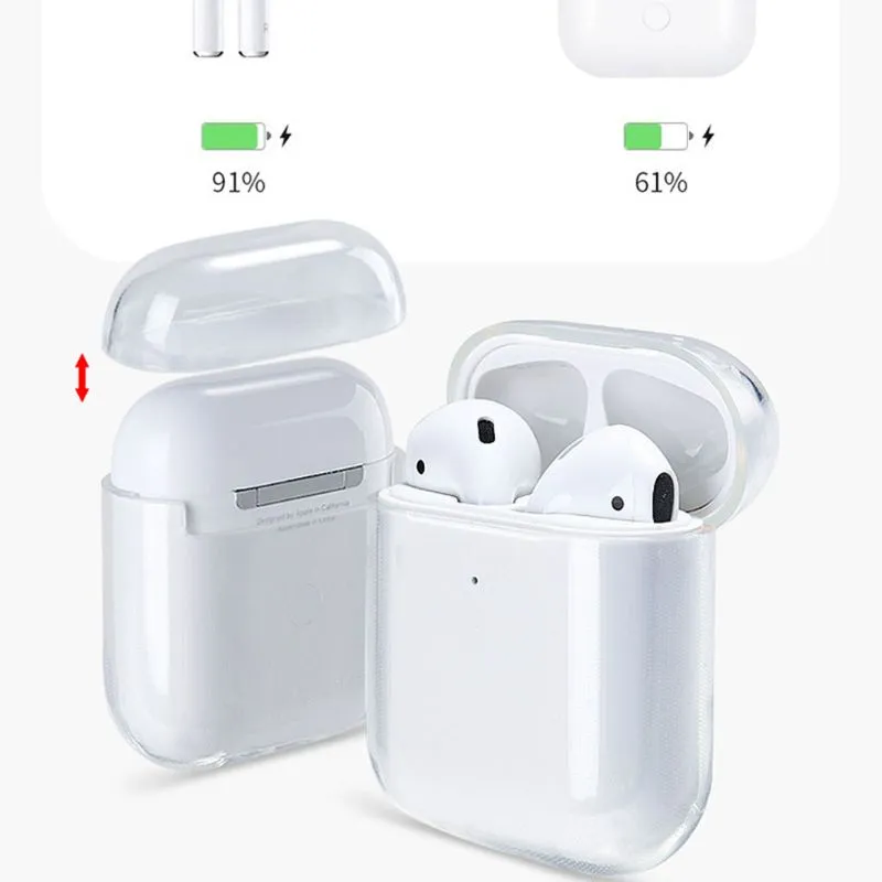 Custodie per auricolari morbidi trasparenti in TPU per Apple Airpods 1/2 3 Custodia per auricolari wireless per Air Pods Pro Custodia per pod Accessori per borse