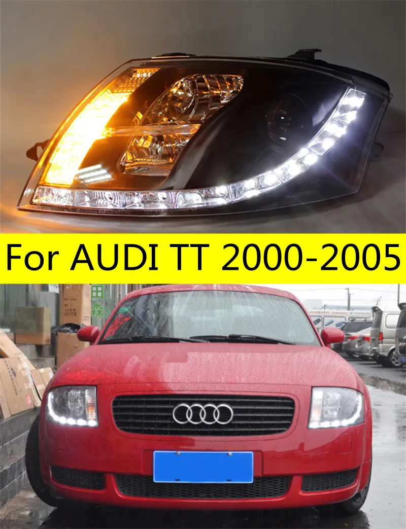 High Beam Lens Head Lights för TT LED-strålkastare 2000-2005 Strålkastare Audi LED Turn Signal Front Fog Lamp