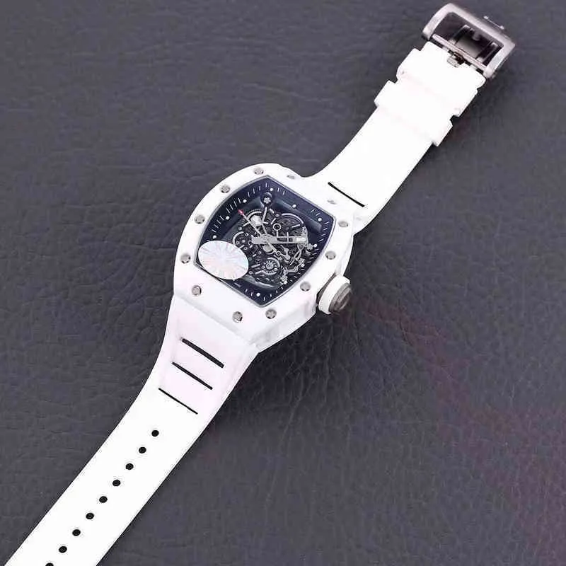 Zegarek Projektant luksusowych męskich zegarek mechaniczny lufa wina Richa Milles RM055 Seria Pełna automatyczna ceramiczna kase